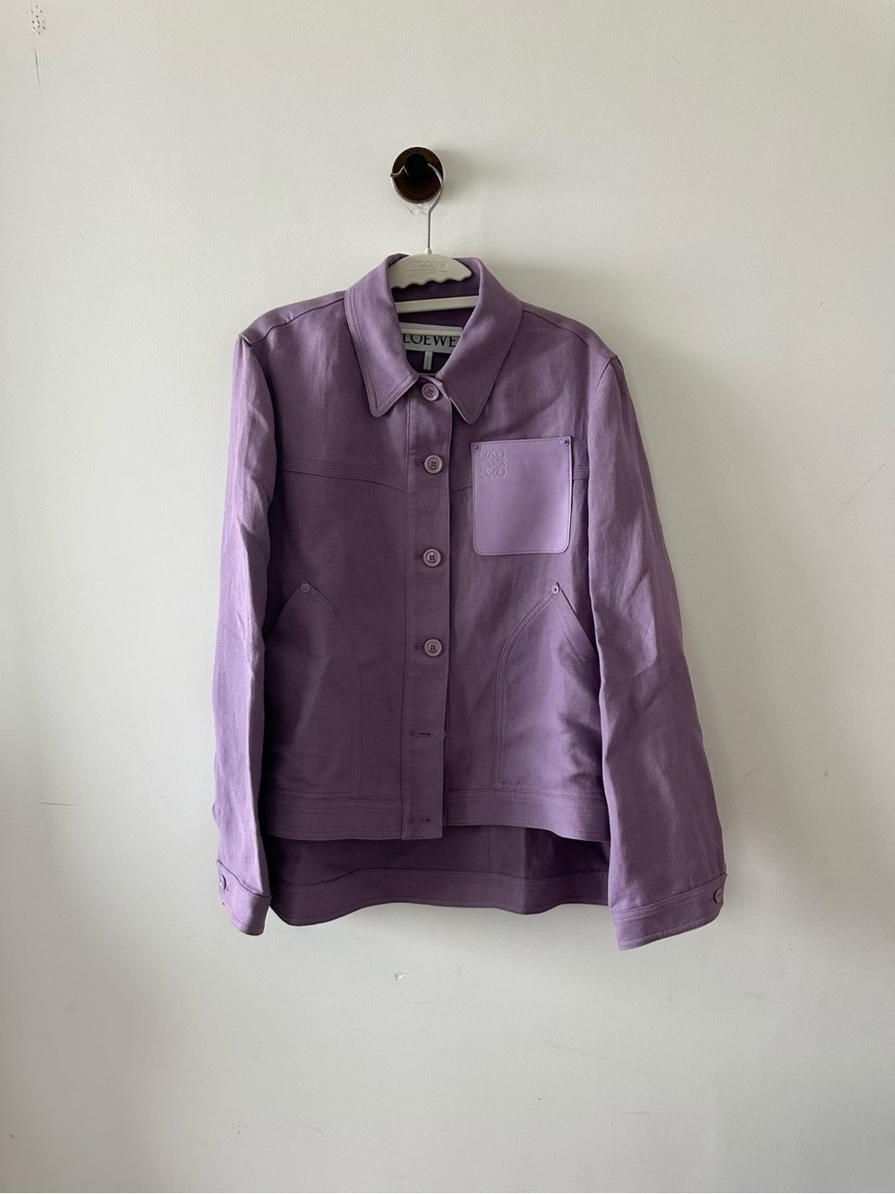 Loewe Pastel Lavender Button-Front Jacket